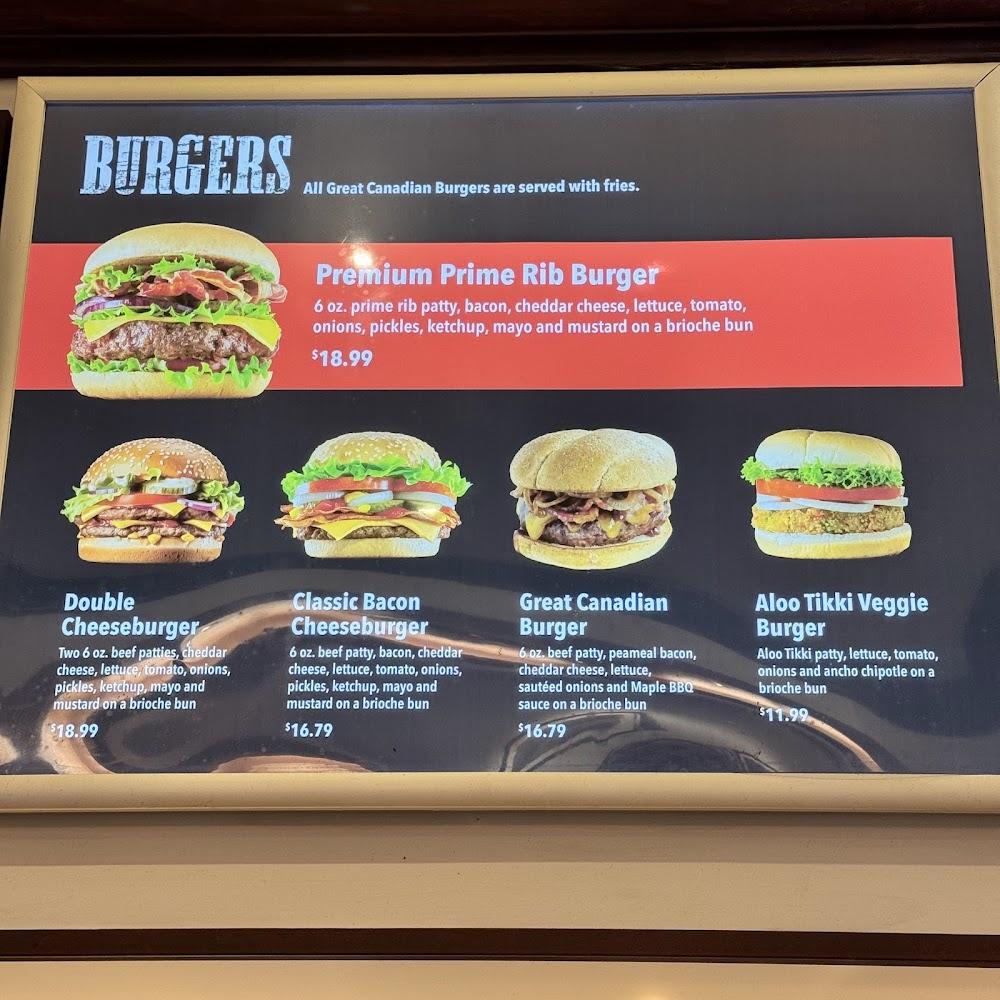 The Great Canadian Burger Company Menu image 1